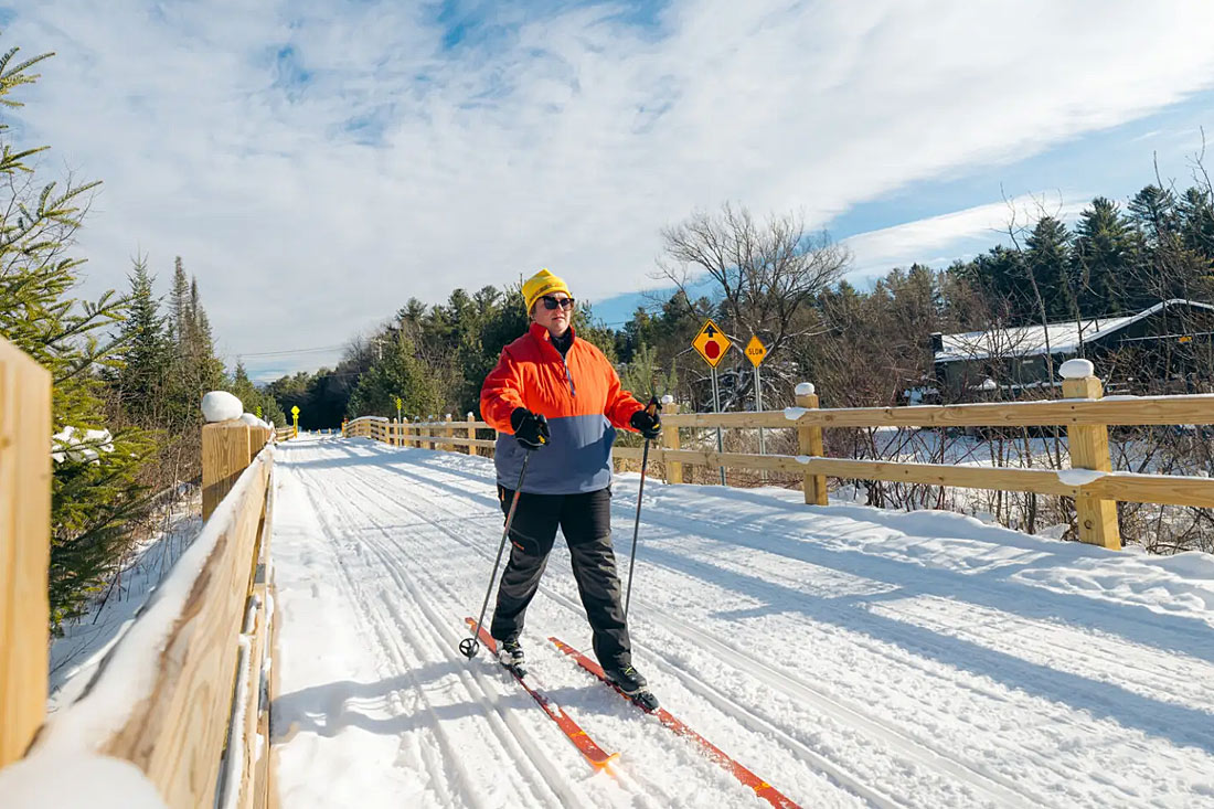 adirondack rail trail ski
