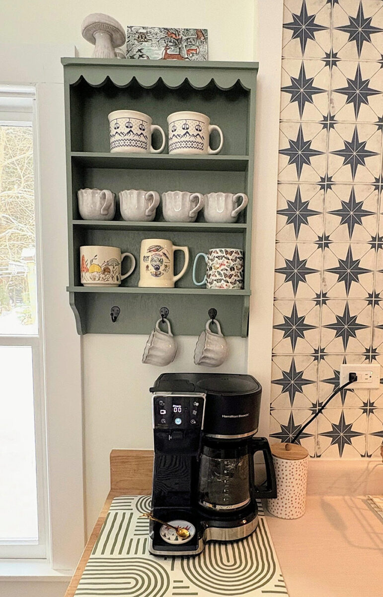 house coffee maker star tiles