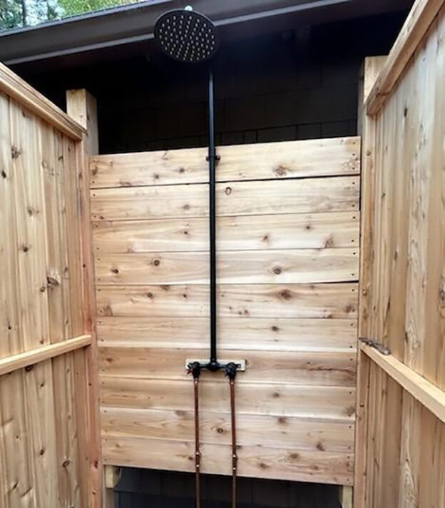 outdoor shower