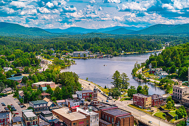 saranac lake aerial view